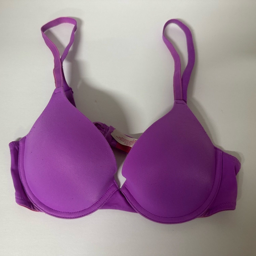 PINK Victoria's Secret Vibrant Purple Push-Up Bra Size 34b